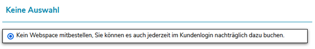 Eine Domain registrieren - Eine Anleitung für den Anbieter Domain Offensive! 11 Optionaler Webspace abwählen - Domain Offensive Website