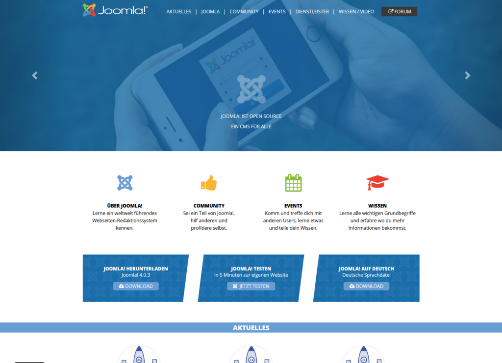 Website erstellen - Ein Überblick für Anfänger 14 Website erstellen mit Joomla