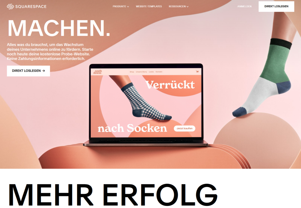 Website erstellen - Ein Überblick für Anfänger 7 Website erstellen mit Squarespace