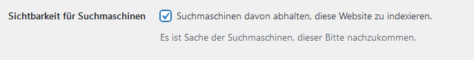 Suchmaschine Indexierung stoppen